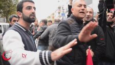 Özgür Medya Protestosunda Gazetecilere Saldırmak