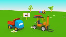 Meraklı kamyon Leo ve forklift - Eğitici çizgi film - Türkçe dublaj