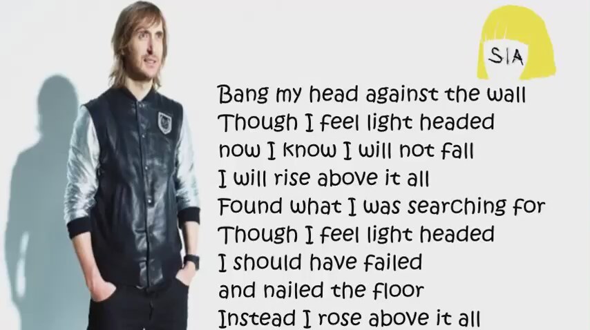 David Guetta ft Sia Bang My Head Lyrics | İzlesene.com