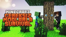 Minecraft: Gereksiz Modlar'la Survival - Bölüm 1 - Temel'i attık!