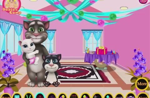 Baby My Talking Tom Birthday Party & Talking Tom and 