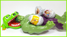 Timsah Croc Dişçide Oyuncağı Yeşil Dev HULK'u Yemek Üzere | Tom ve Jerry Sürpriz Yumurta