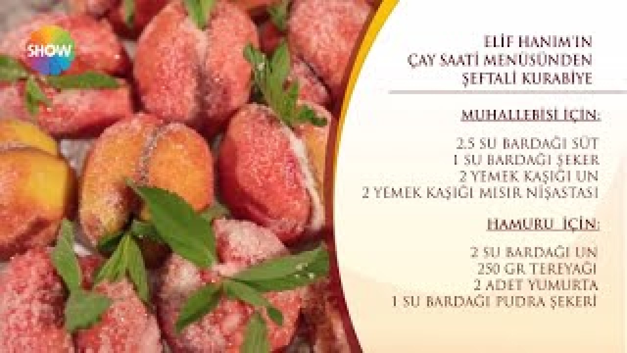 Şeftali Kurabiye Şeftali Kurabiye