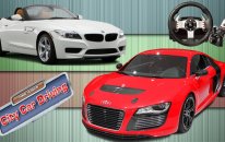 Logitech G27 ile City Car Driving / Audi R8 vs BMW Z4