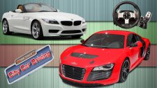 Logitech G27 ile City Car Driving / Audi R8 vs BMW Z4