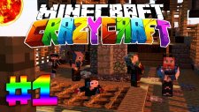 Minecraft - Crazy Craft - Modlarla Survival! - HAYDUTLAR TARAFINDAN YAKALANDIM! - Bölüm 1