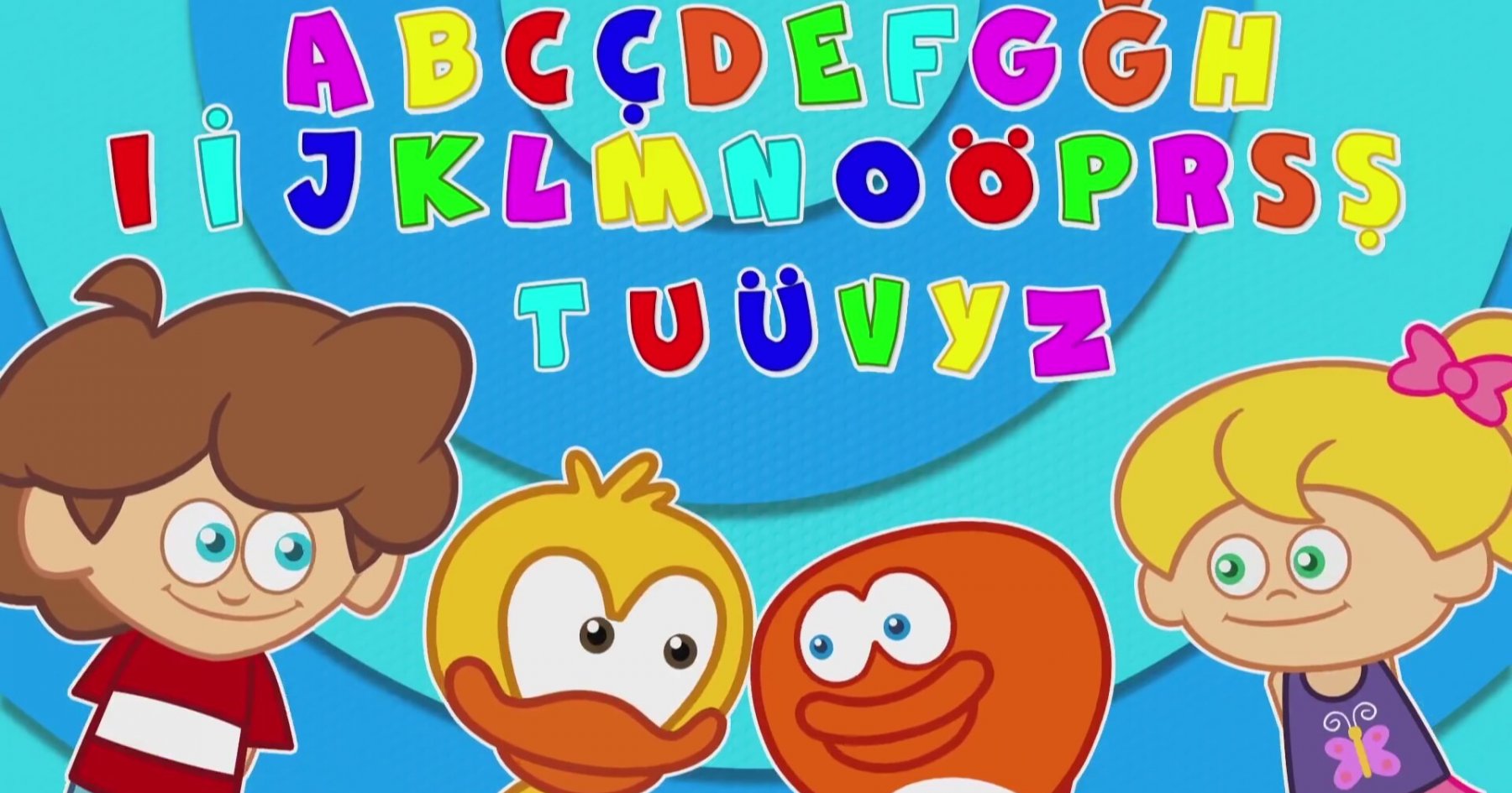 ABC Alfabe Çizgi Film Eğitici Çocuk Şarkıları Sevimli Dostlar Adisebaba İzlesene com