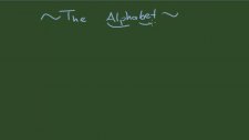 1 - The Alphabet (Alfabe)