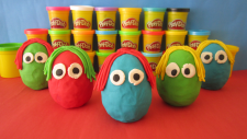 Play-Doh Oyun Hamurundan Sürpriz Yumurta Örümcek Adam Hello Kitty MLP Mickey Mouse Disney Arabalar
