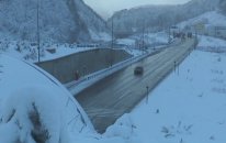 Bolu Dağı'nda kar yağışı