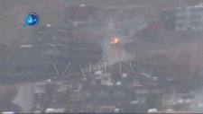 Cizre'de Kontrolden Çıkan Tank Evleri Yıktı