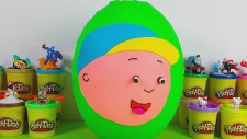 Caillou Kayu DEV Sürpriz Yumurta Açılışı Kinder Sürpriz Yumurta Oyuncakları