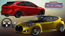 Hyundai Veloster T vs Ford Focus ST/ Logitech G27 ile CCD