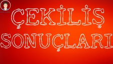 Çekiliş SONUÇLARI ! - Yaşar Keskin