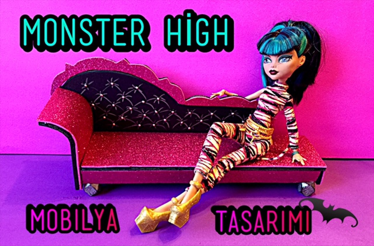 Monster High Dinlenme Koltuğu YapımıOyuncak Mobilya TasarımıKleoparta