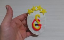 Galatasaray oyun hamuru amblem yapımı