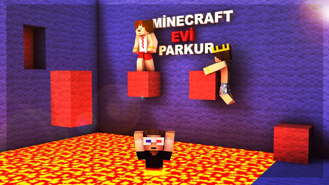 Minecraft Evi Puzzle Parkur Haritası  İzlesene.com