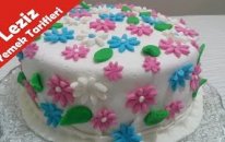 Bahar Temalı Şeker Hamuru Pasta Nasıl Yapılır ( Leziz Yemek Tarifleri )