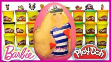Dev Sürpriz Yumurta Oyun Hamuru Play Doh Denizci Barbie Evciliktv