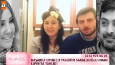 Oyuncu Yasemin Sakallıoğlu'ndan Luvrita Taklidi