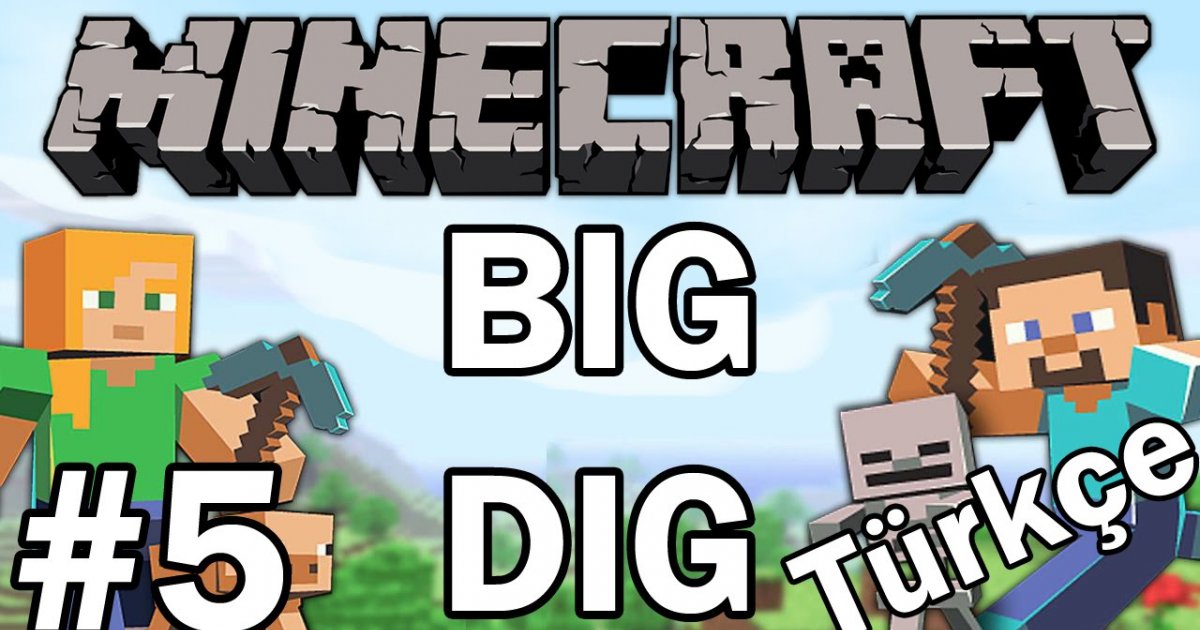 Minecraft: Big Dig #5 - Epic Fail  Türkçe  İzlesene.com