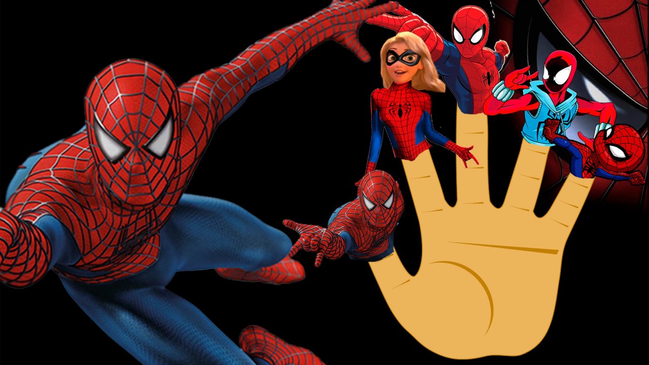 Spiderman Finger Family Songs Nursery Rhymes | İ