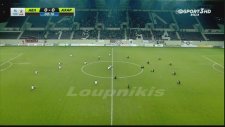 AEL - Acharnaikos Maçında Oyuncuların Oturma Eylemi