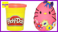 Dev Sürpriz Yumurta Oyun Hamuru Play Doh Hello Kitty / Evcilik TV