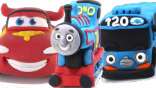 Sevimli Otobüs Tayo Şimşek Mekkuin ve Thomas Play Doh Oyun Hamuru ile Yapımı
