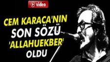 İlkim Karaca: Cem Karaca'nın Son sözü 'Allahuekber' Oldu'