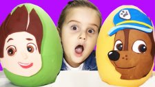 Dev Sürpriz Yumurta Paw Patrol Chase ve Paw Patrol Ryder Oyun Hamuru Play Doh EvcilikTV