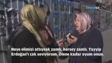 Zamlardan Şikayet Edip RTE'yi Öven Kadın