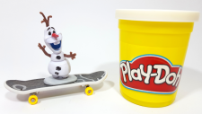 Frozen Olaf Play Doh Stop Motıon Video Playdough Toy Eggs | Karlar Ülkesi Olaf Sürpriz Yumurtalar