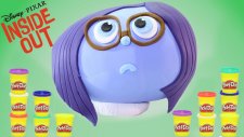 Inside Out Sadness - Ters Yüz üzüntü - Dev Sürpriz Yumurta Oyun Hamuru Play Doh EvcilikTV