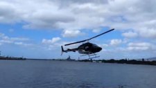 Helikopter Denize Çakıldı