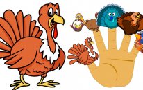 Finger Family Turkey Family - Thanksgiving Finger Family Songs