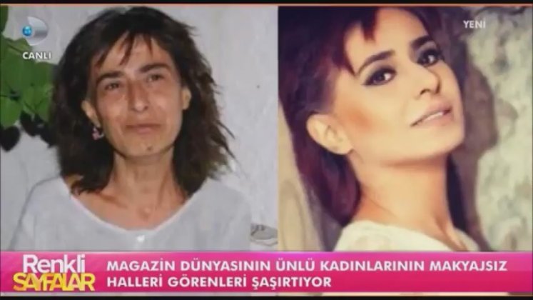Makyajlı ve makyajsız halleri Makyajlı ve makyajsız halleri