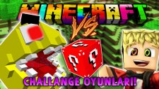 Türkçe Minecraft | PACMAN CHALLANGE OYUNLARI - Kırmızı Şans Bloğu - Modlu Minigames