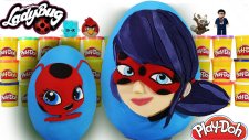 Dev Sürpriz Yumurta Mucize Uğur Böceği ile Kara Kedi Böcük Kız Oyun Hamuru Play Doh - EvcilikTV
