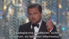 Leonardo DiCaprio - Oscar Ödülü Konuşması (2016 - Altyazılı)