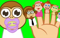 Parmak Ailesi Maymunlar - Finger Family Türkçe - Çizgi Film Çocuk Şarkıları - Adisebaba TV