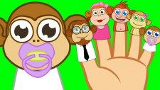 Parmak Ailesi Maymunlar - Finger Family Türkçe - Çizgi Film Çocuk Şarkıları - Adisebaba TV