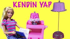 Barbie Evi'ni Süslemek İçin Abajur Yapımı | Barbie Filmleri | Evciliktv