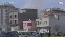 Kilis'te Roketin Düşme Anı