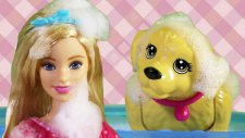 Barbie Köpeği Tafy'i Yıkıyor | Barbie izle | EvcilikTV