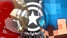 Minecraft : Civil War (1v1) - Captain America Vs Iron Man -Azizgaming35