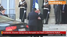 François Hollande, Elysee Sarayı'nda Avrupalı Sol Parti Liderlerini Kabul Etti