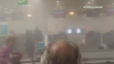 Brüksel'deki Bombalı Saldırı Sonrası Panik Anları (22 Mart Salı 2016)