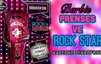 Barbie Prenses ve Rock Star Kareoke Mikrofonu-Türkçe Barbie Şarkısı-Barbie Oyuncağı