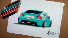 Toyota GT86 Çizimi | Realistic Car Drawing